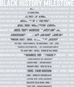 Black History Milestone Words Fist - STK00745