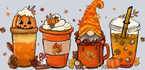 Gnome Autumn Coffee - STK07173