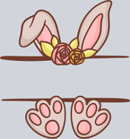 Easter Bunny Name Plate 3 - STK06972