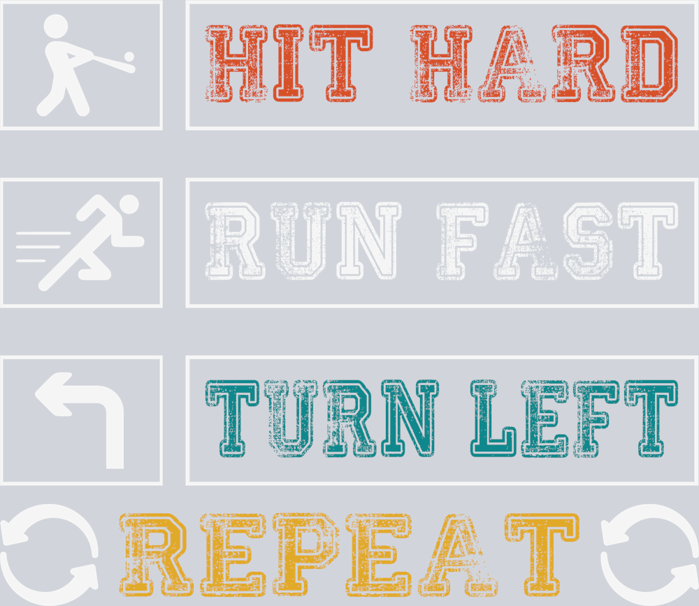 Sports Hit Hard Run Fast - STK05688