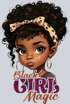 Black Girl Magic Leopard Hair Tie - STK00635