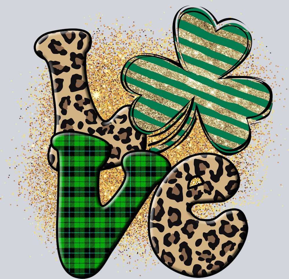 Love Leopard Shamrock - STK03764