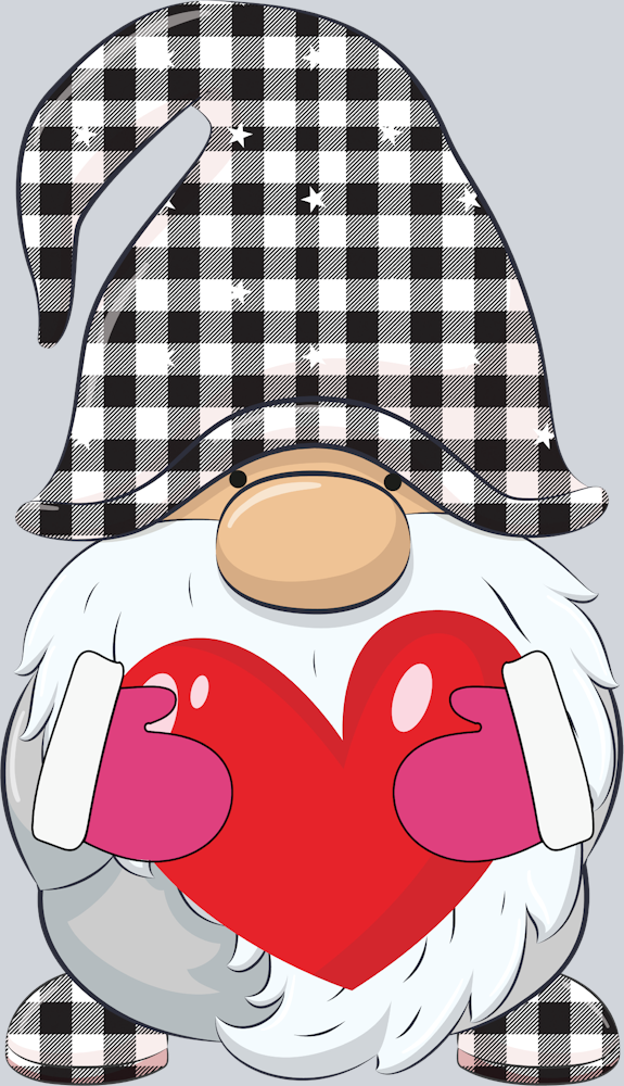 Gnome White Plaid - STK02341