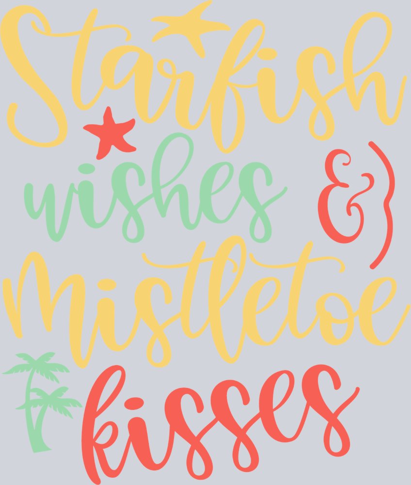 Starfish Wishes Mistletoe Kisses - STK05793
