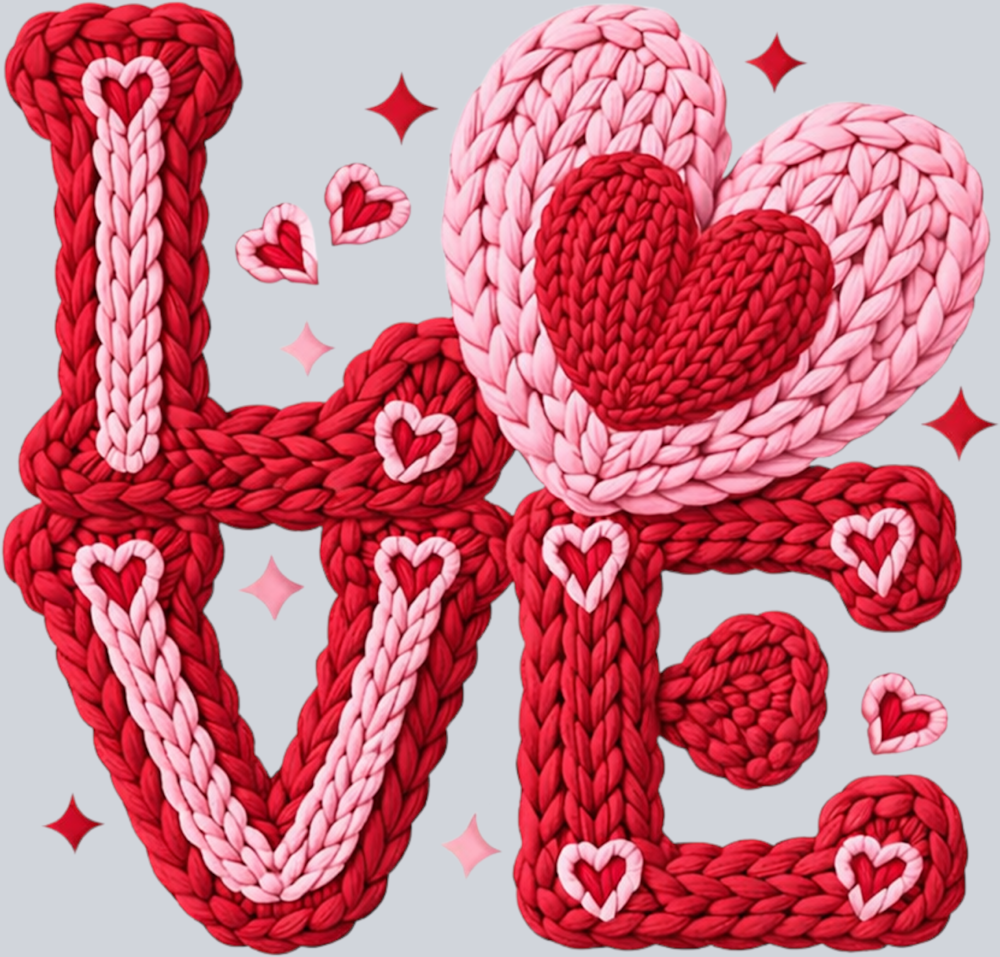LOVE Faux Yarn 1 - STK07674