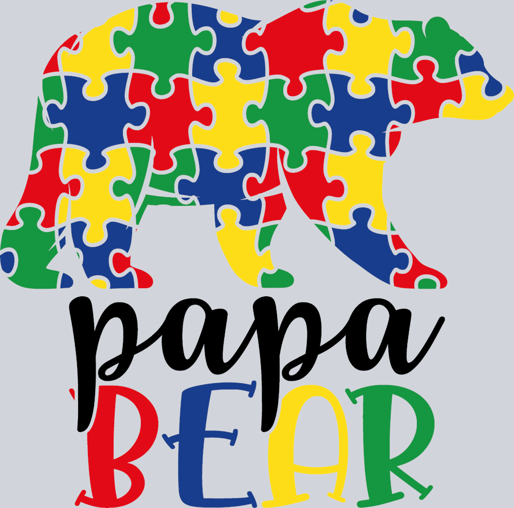 Autism Papa Bear - STK00325