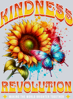 Sunflower And Butterfly Watercolor - STK05875