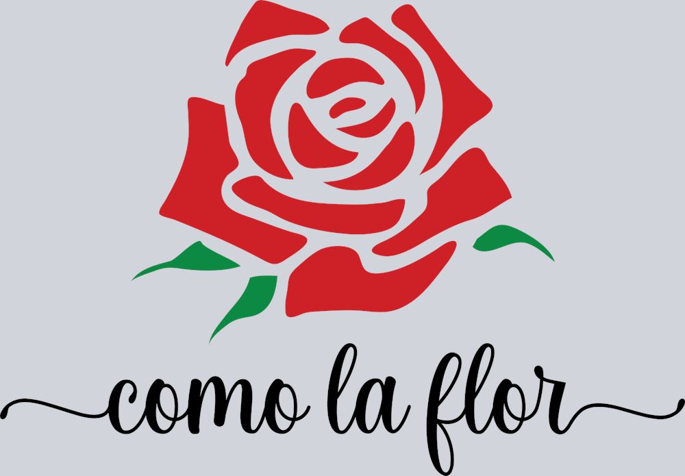 Como La Flor Stencil - STK01421