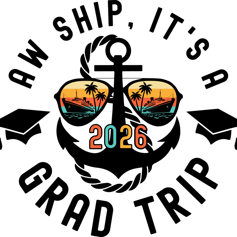 Aw Ship It's A Grad Trip 2026 - black - STK07698