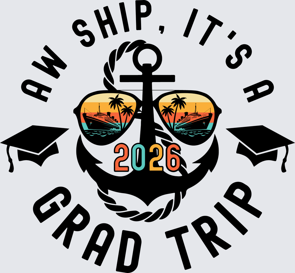 Aw Ship It's A Grad Trip 2026 - black - STK07698