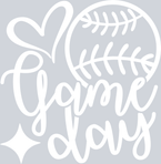 Baseball Game Day - White - STK00403