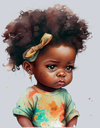 Black Toddler Hairbow - STK00955