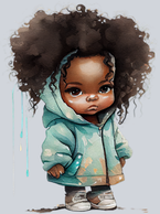 Black Toddler Raincoat - STK00956