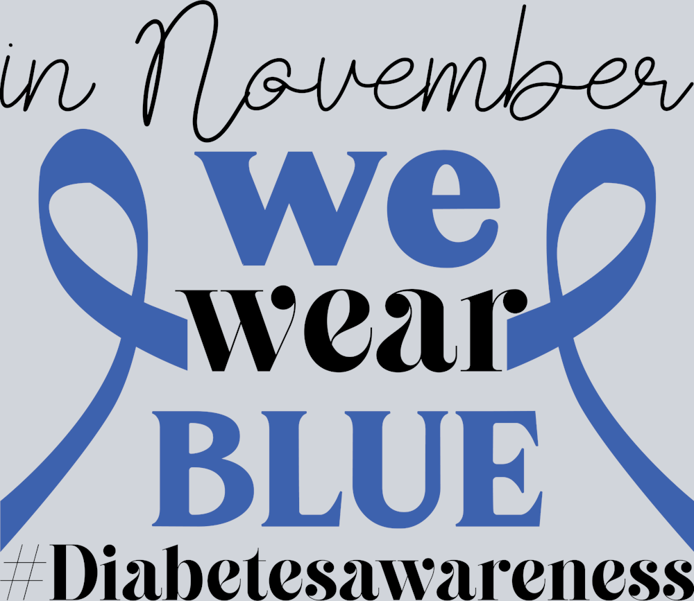 Diabetes In November Double Ribbon - STK01635