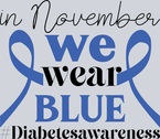 Diabetes In November Double Ribbon - STK01635