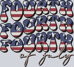 Fourth Of July Stacked - STK02111