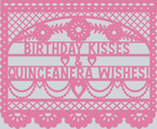 Papel Picado Birthday Kisses 2 - STK06912