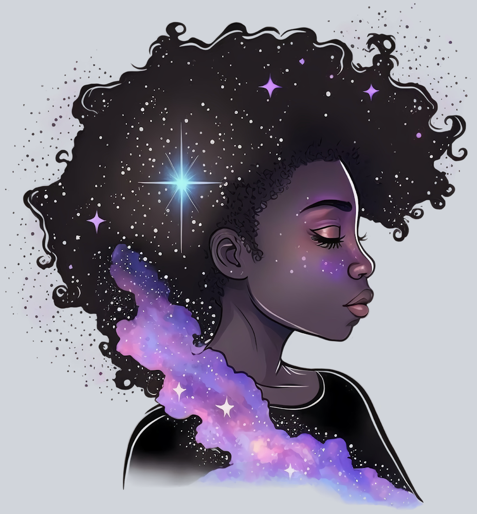 Black Woman Whole Universe - STK00988