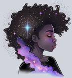 Black Woman Whole Universe - STK00988