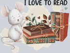 Books Mouse Love To Read - STK01051