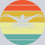 Retro Vintage Butterfly Swimming - STK05237