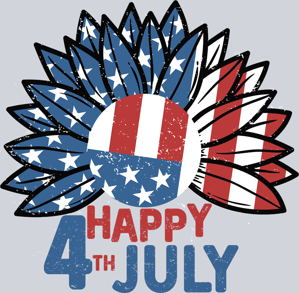 Happy 4th Of July Sunflower - STK02532