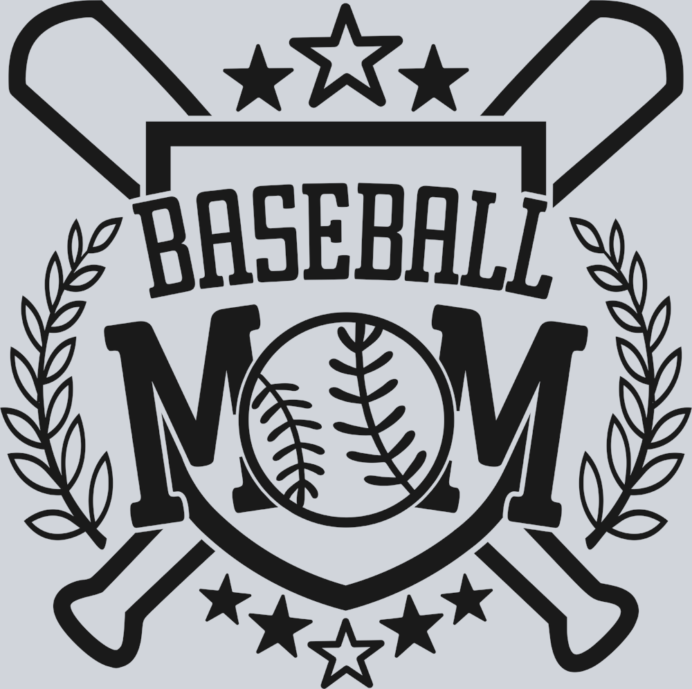 Baseball Mom - Black - STK00416