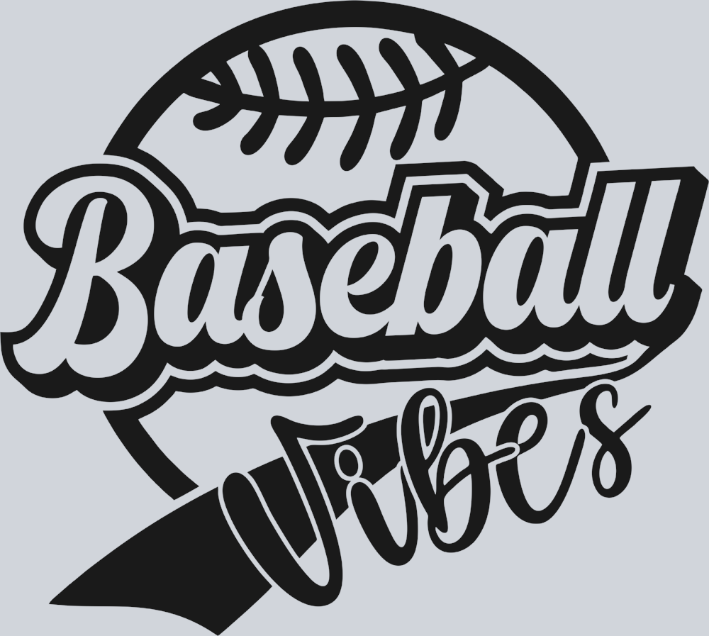 Baseball Vibes - Black - STK00433