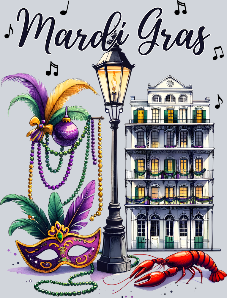 Mardi Gras Bourbon Street - STK04023