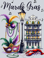 Mardi Gras Bourbon Street - STK04023