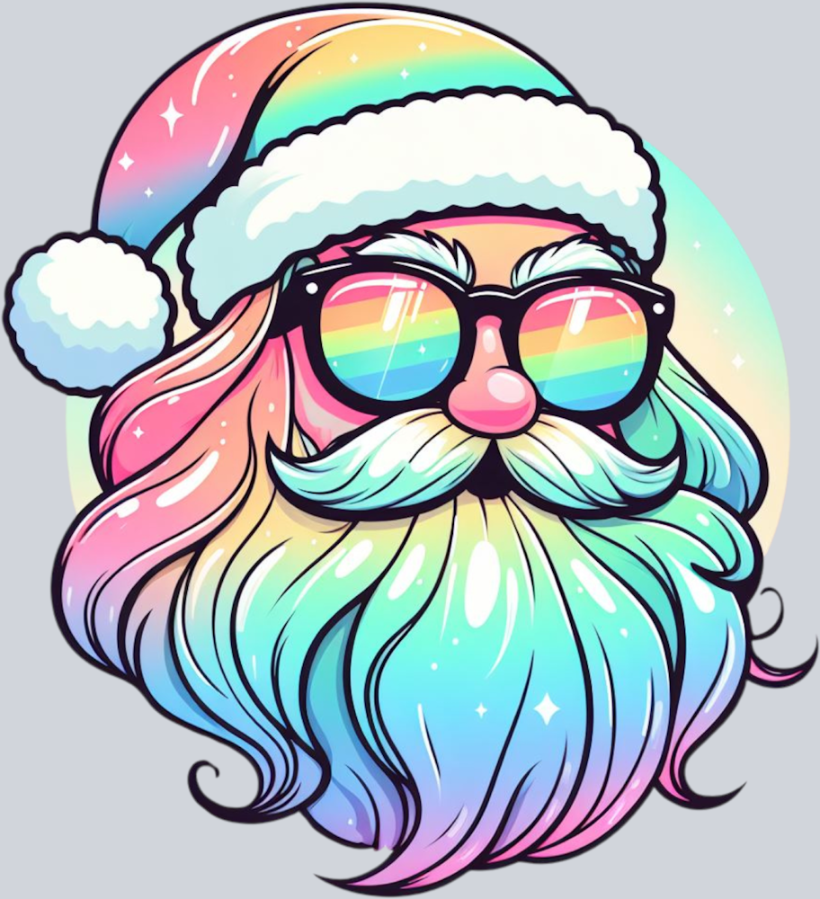 Rainbow Santa - STK05127