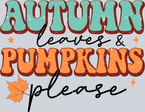 Autumn Leaves And Pumplins Please 4 - STK07127