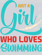 Sports Just A Girl Who Loves Swimming Color - STK05730