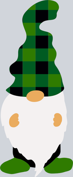 Gnome Green Black Plaid Hat - STK02282