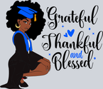 Grateful Graduation Black Woman Afro - STK02422