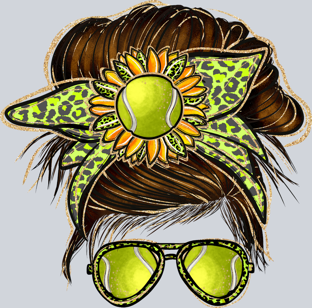 Messy Bun Tennis Mom - STK04261