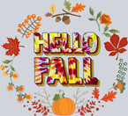 Hello Fall Leaves Tie Dye 2 - STK02687