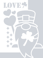 Gnome St Patty Love White - STK02335