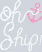 Oh Ship White And Pink - STK04582