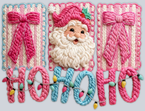 Faux Yarn Ho Ho Ho 3 - STK07495