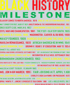 Black History Milestone Yellow Red Green - STK00746