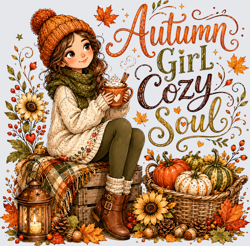 Autumn Girl Cozy Soul - STK07943