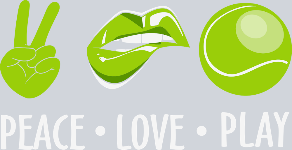 Peace Love Play Tennis - STK04774