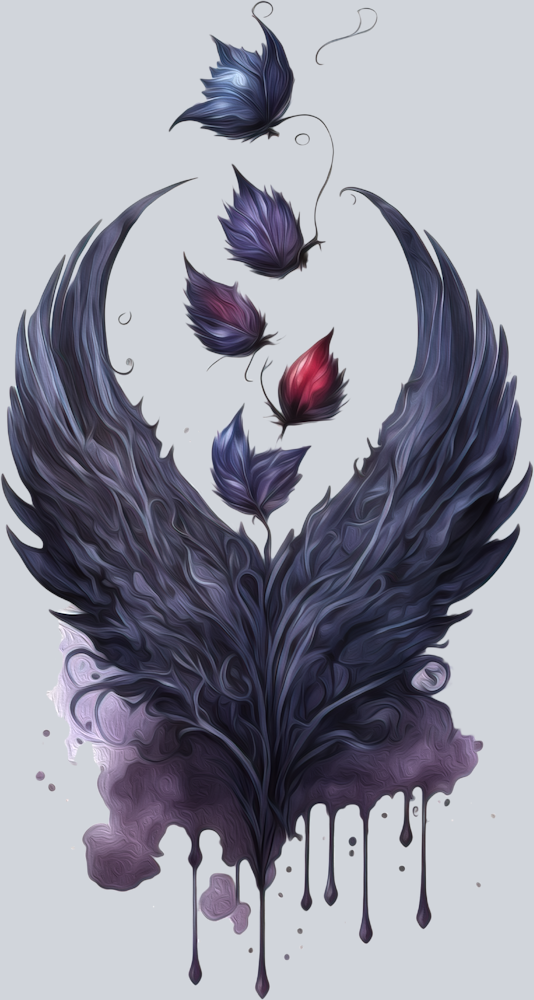 Goth Raven Wings - STK02406