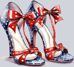 High Heels Patriotic 9 - STK02745