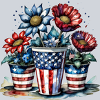 Patriotic Flowers 5 - STK04700
