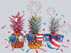 Patriotic Pineapple Sunglasses - STK04702