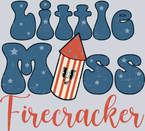 Retro Little Miss Firecracker - STK05208