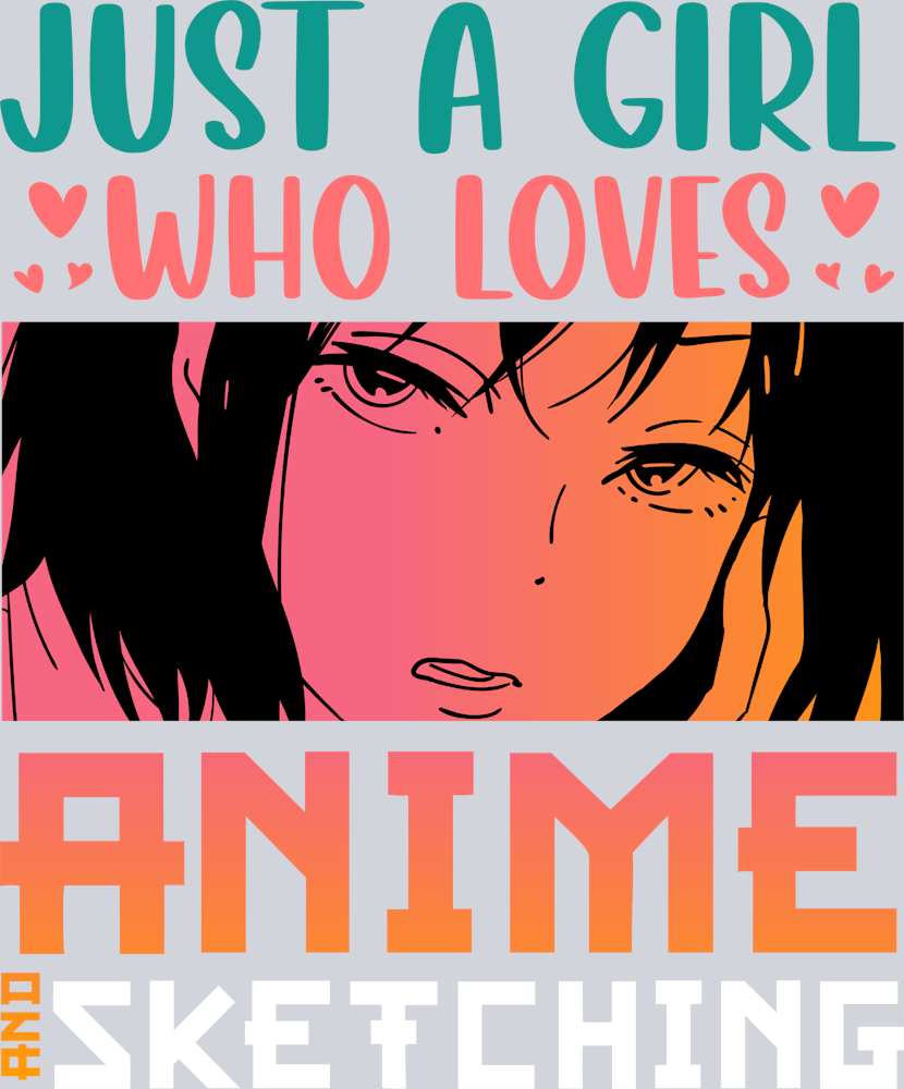 Girl Who Loves Anime Sketching Color - STK02262