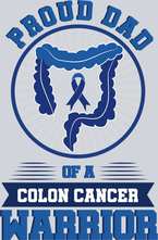 Proud Dad of a Colon Cancer Warrior - Blue - STK07448